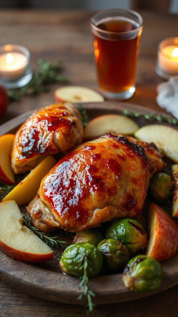 apple cider chicken thighs