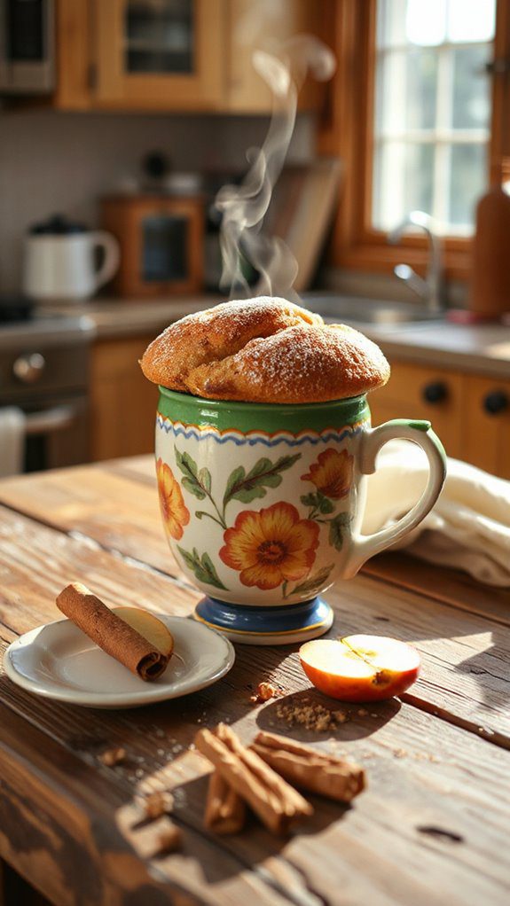 apple cinnamon mug cake