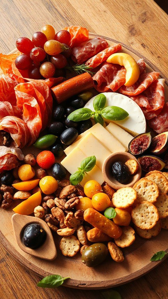 artfully arranged gourmet platter