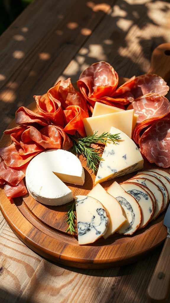 artisan meats and cheeses