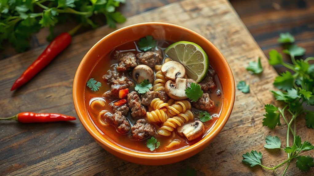 asian inspired hearty soup