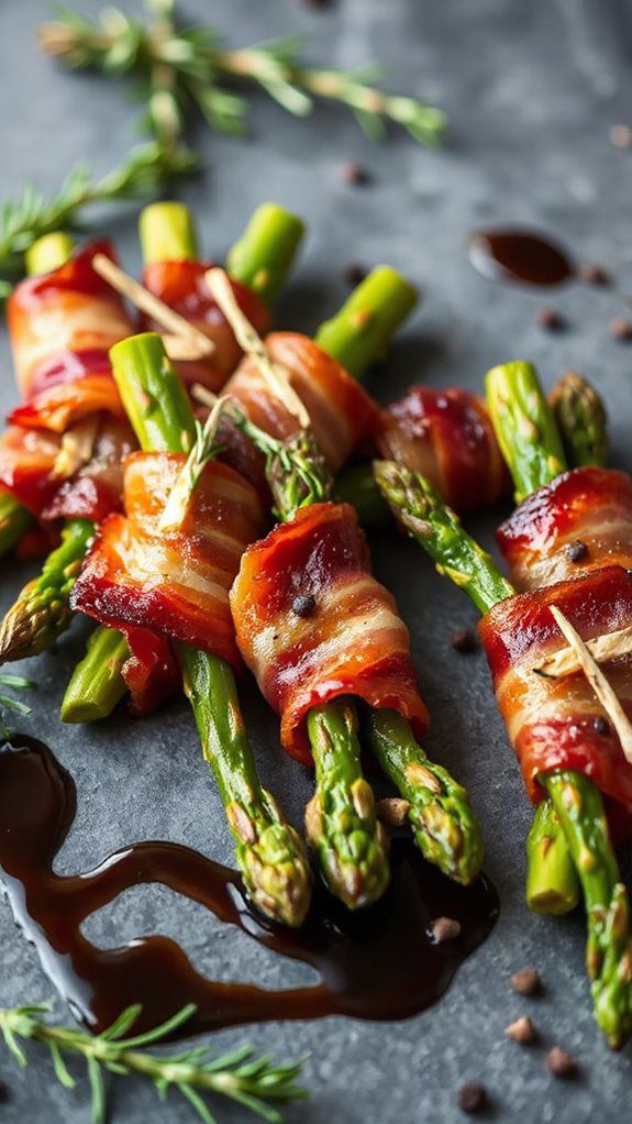 asparagus wrapped in bacon asparagus wrapped in bacon