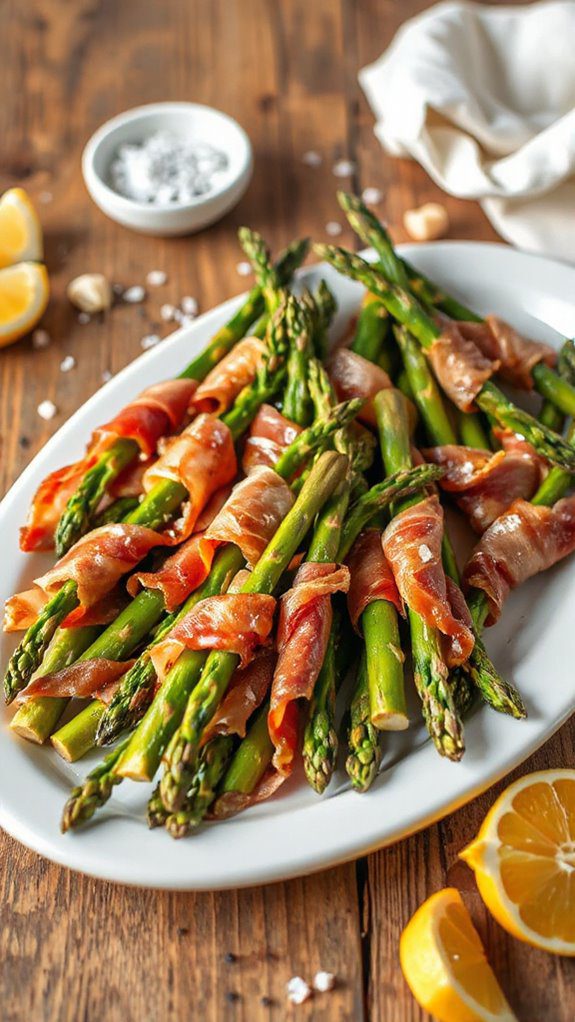 asparagus wrapped in prosciutto