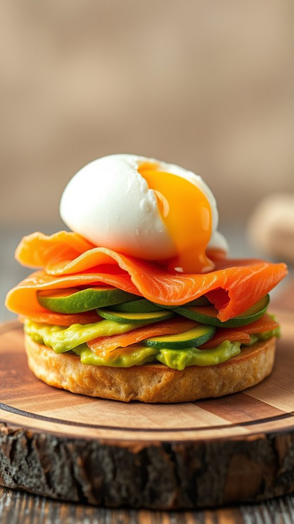avocado and smoked salmon sandwich