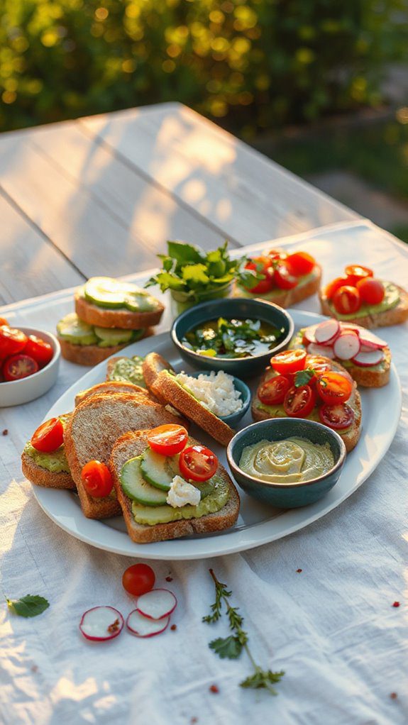 avocado toast toppings station