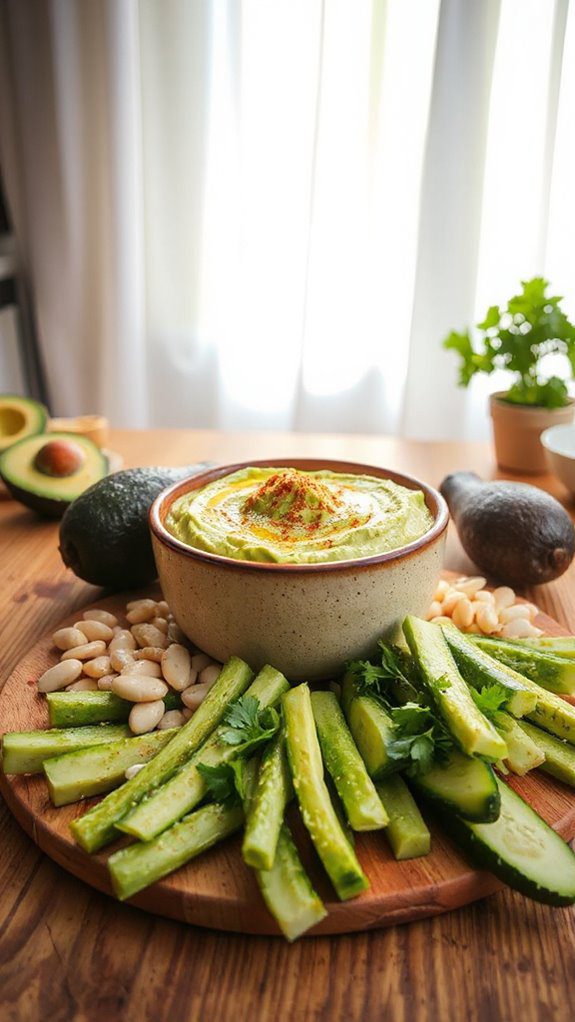 avocado white bean dip