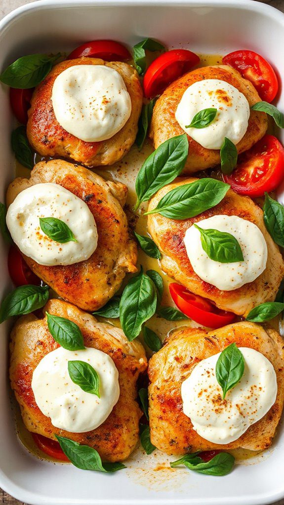baked chicken with caprese baked chicken with caprese