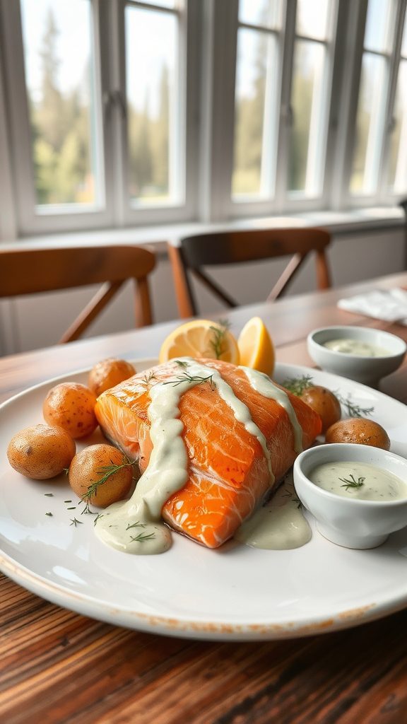 baked salmon with dill