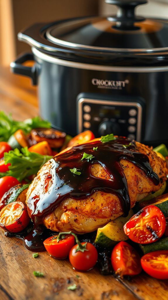 balsamic chicken with vegetables balsamic chicken with vegetables