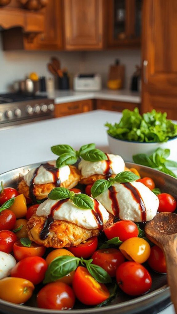 balsamic glaze caprese chicken balsamic glaze caprese chicken