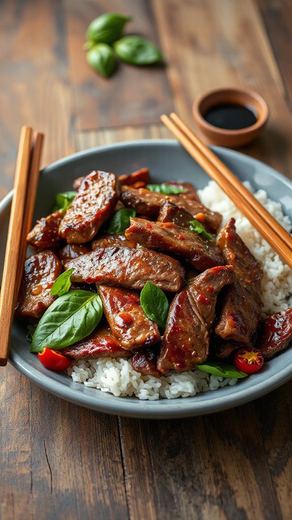 basil infused beef stir fry basil infused beef stir fry