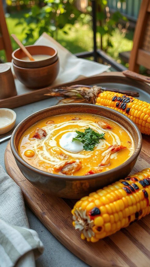 bbq chicken corn chowder