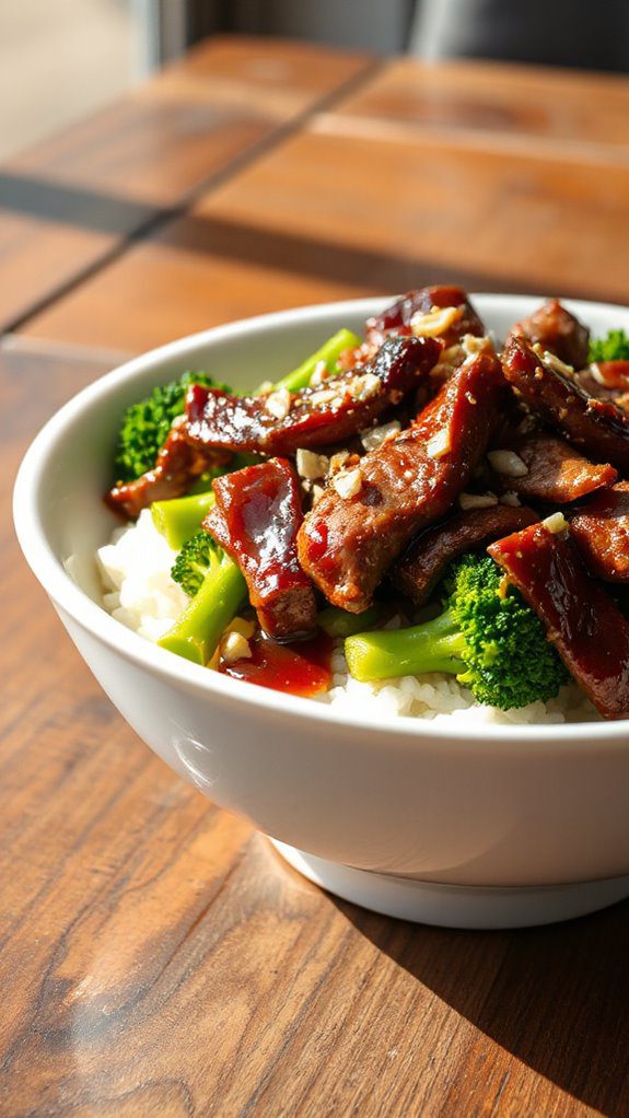 beef and broccoli dish
