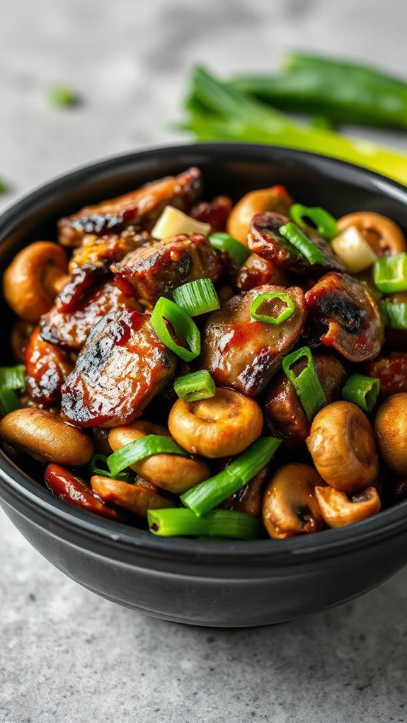 beef and mushroom dish beef and mushroom dish