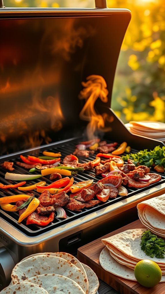 beef fajitas with savory spices