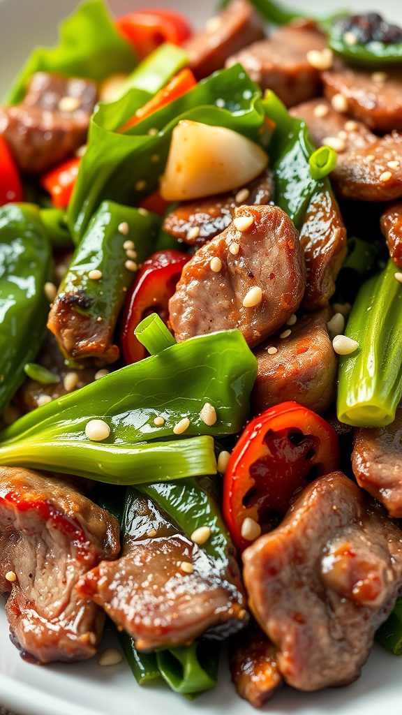 beef garlic choy stir fry beef garlic choy stir fry