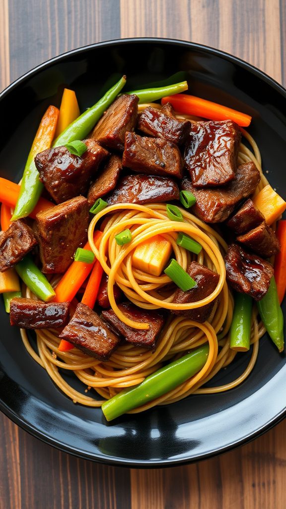 beef teriyaki noodle stir fry beef teriyaki noodle stir fry