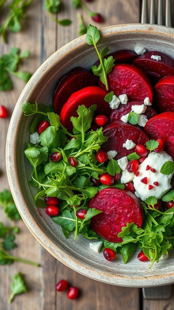 beet and goat cheese salad