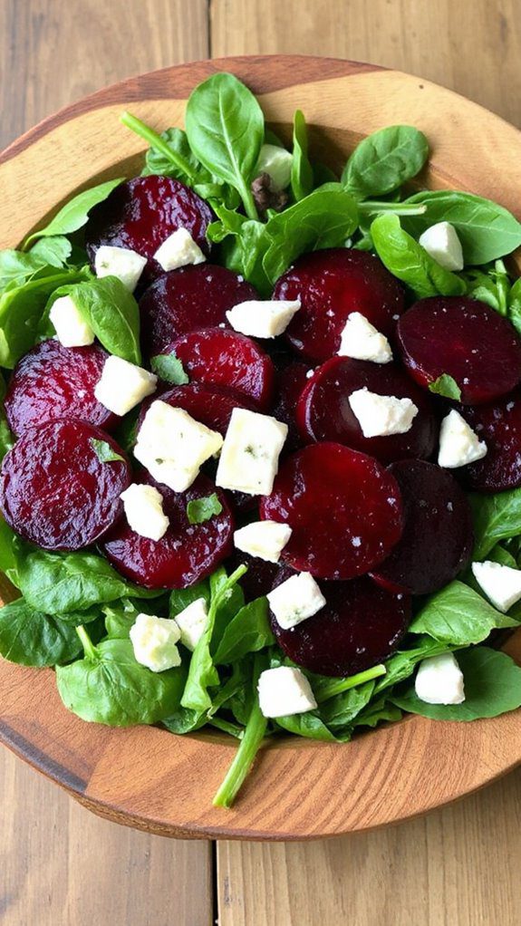 beet and goat cheese salad