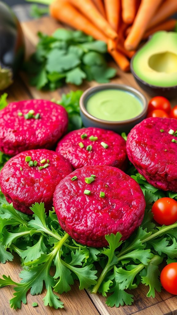 beetroot based vegetarian patties beetroot based vegetarian patties