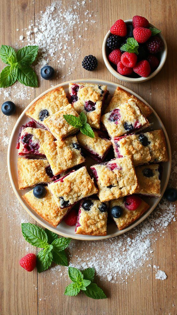 berry crumble dessert bars