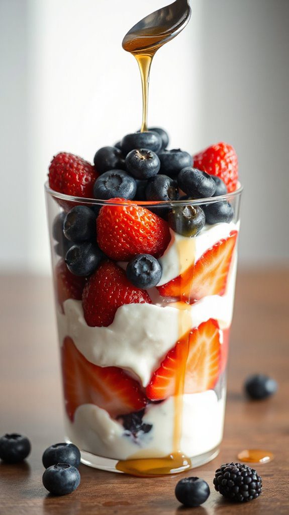 berry filled yogurt delight