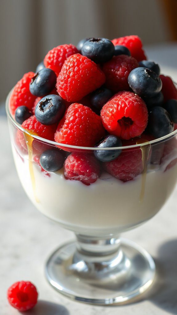 berry filled yogurt delight