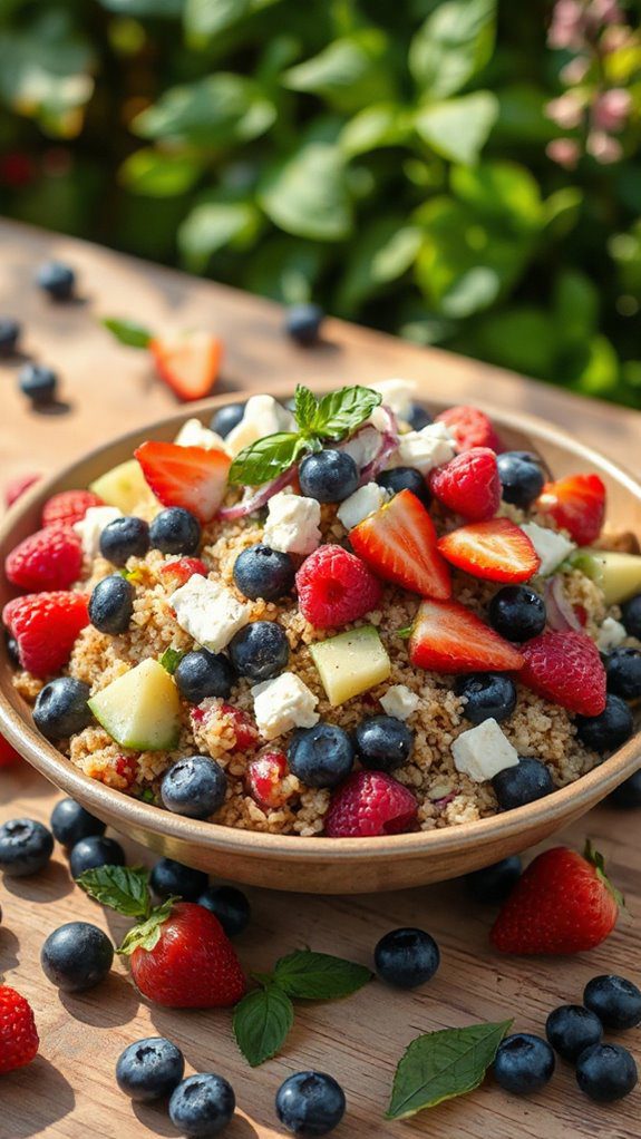 berry infused quinoa salad berry infused quinoa salad