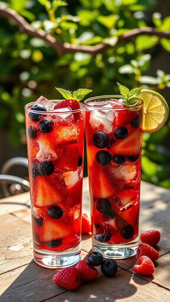 berry infused sparkling beverage berry infused sparkling beverage