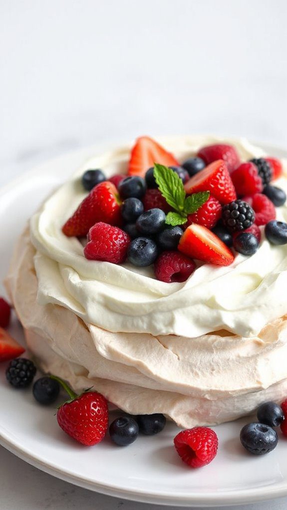 berry meringue dessert delight