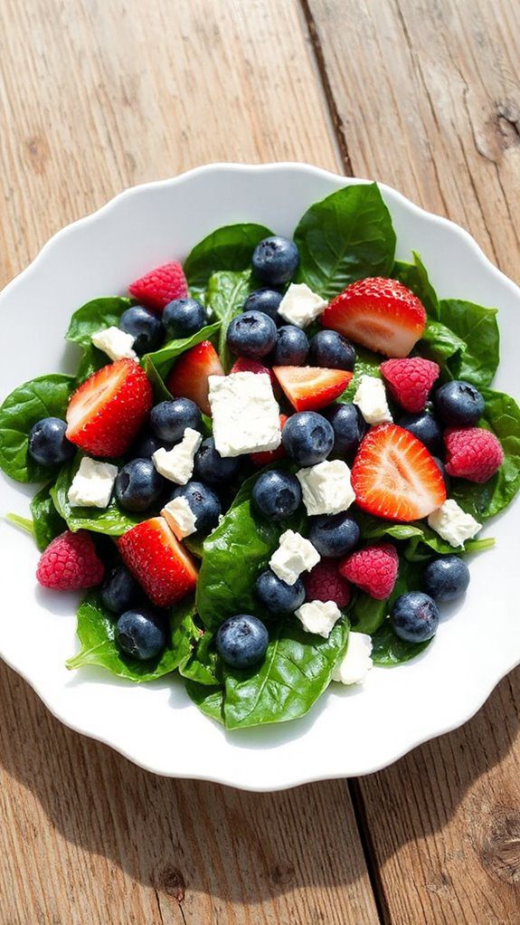 berry spinach salad delight