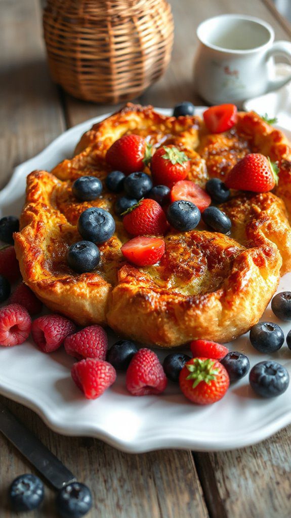 berry topped french toast casserole