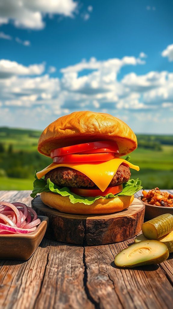 bison burgers from great plains