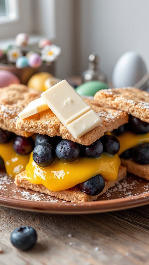 blueberry and lemon treat