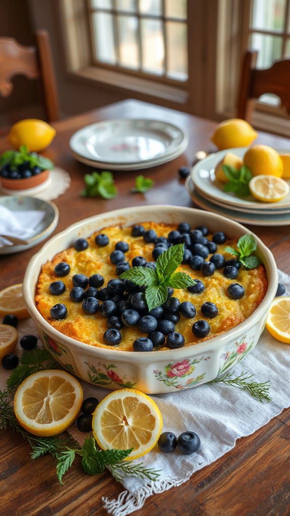 blueberry lemon breakfast casserole