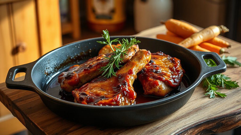 bourbon glazed pork chops recipe