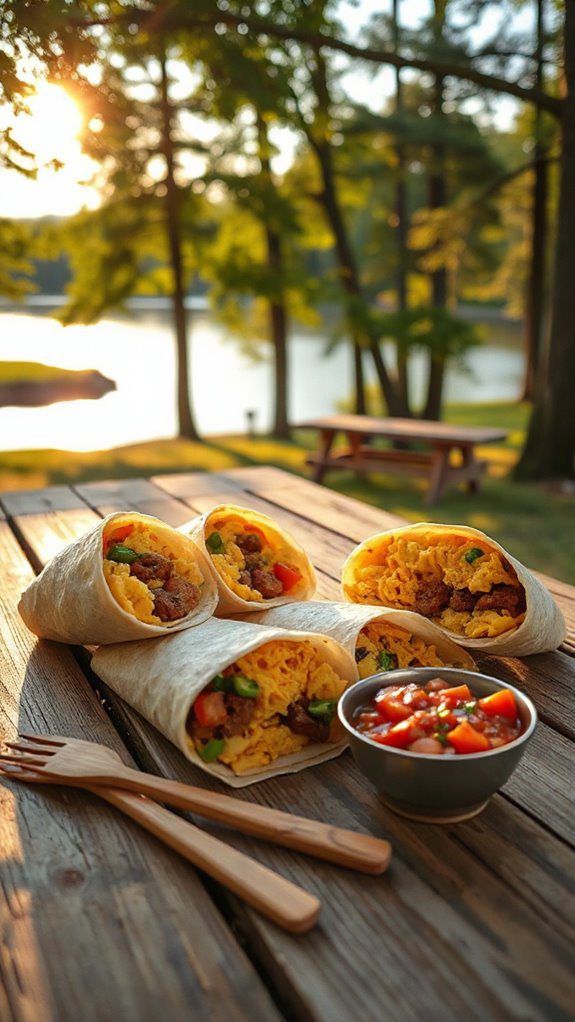 breakfast inspired dinner wraps