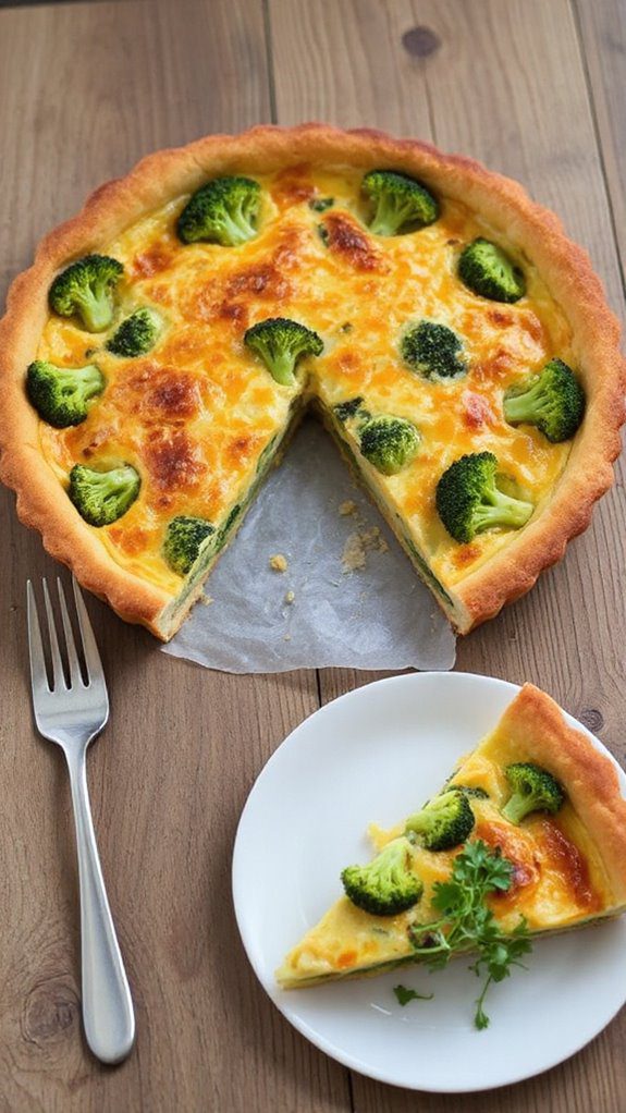 broccoli cheddar quiche recipe