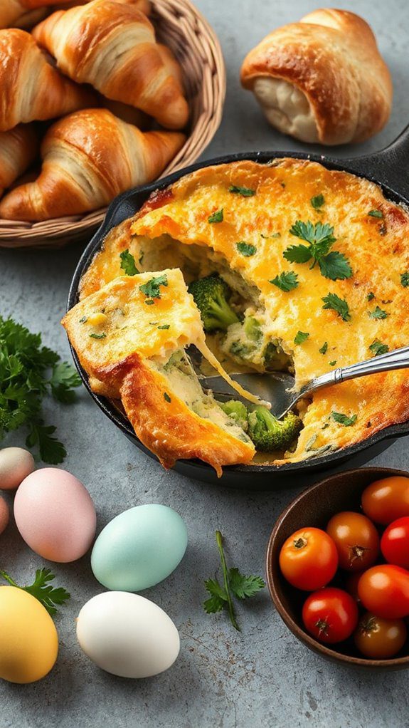broccoli cheese egg dish