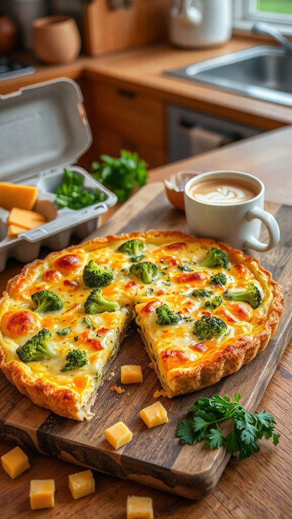 broccoli cheese quiche recipe
