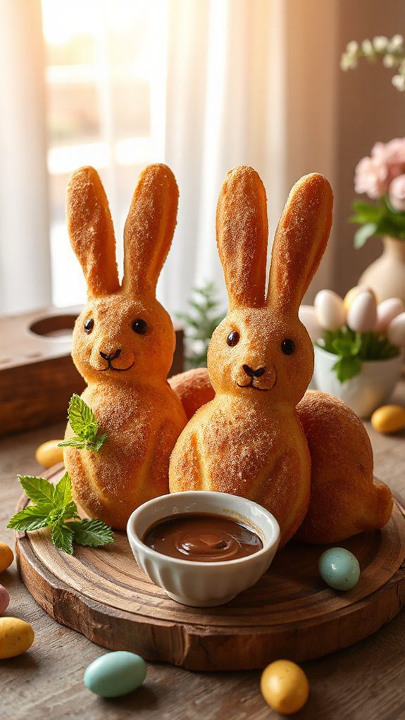 bunny shaped cinnamon churros recipe