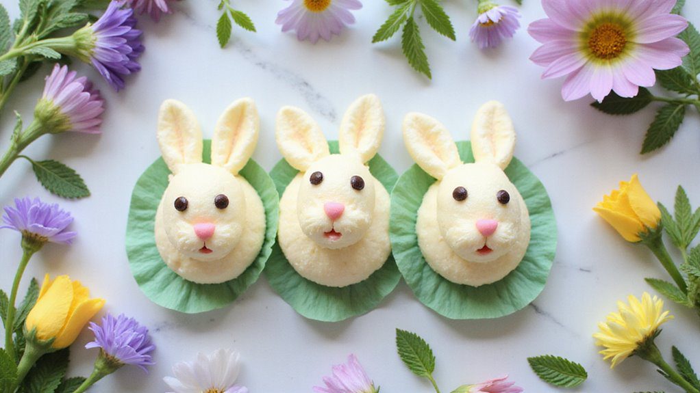 bunny shaped no bake cheesecake