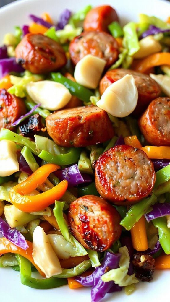 cabbage and sausage dish