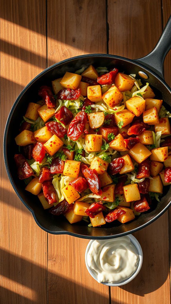 cabbage bacon potato dish cabbage bacon potato dish