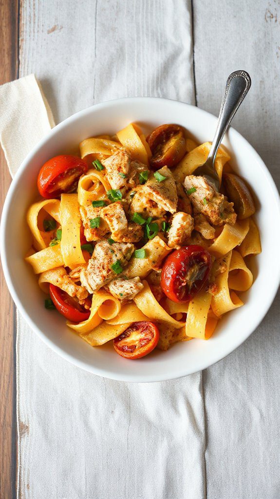 cajun chicken pasta dish