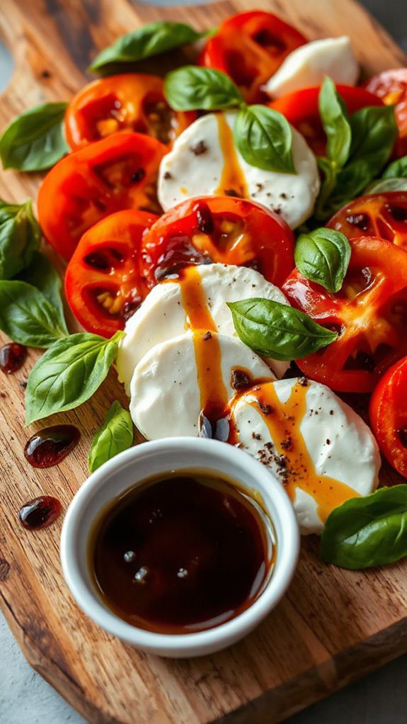caprese salad with balsamic caprese salad with balsamic