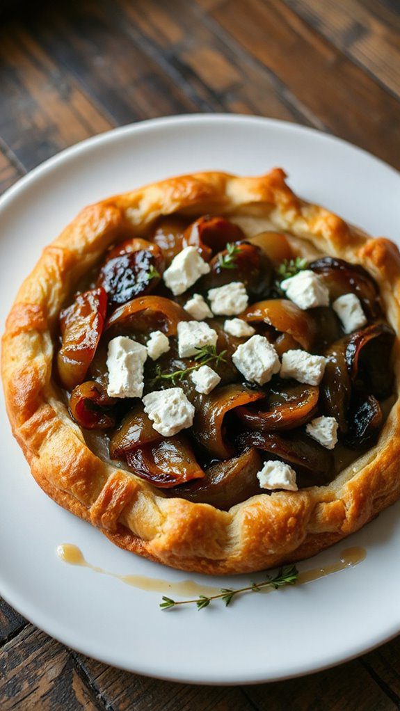 caramelized onion goat cheese tart