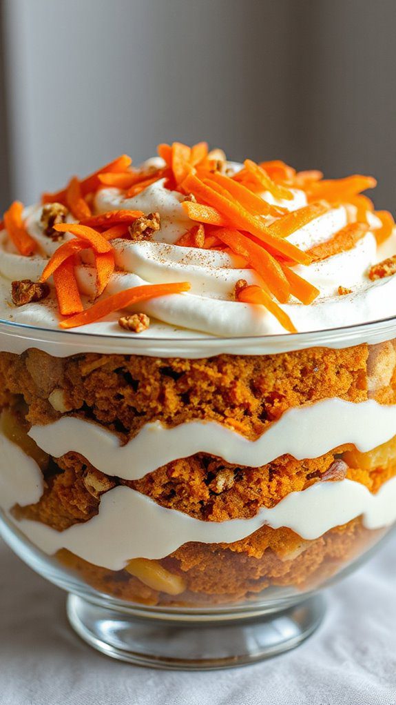 carrot cake dessert layers
