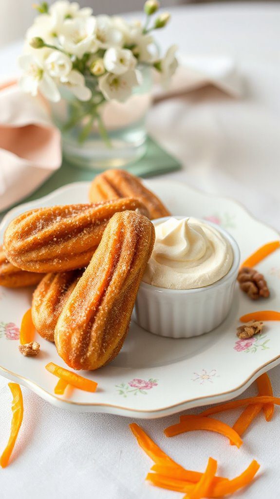 carrot cake flavored churros