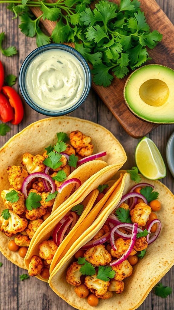 cauliflower chickpea taco recipe cauliflower chickpea taco recipe
